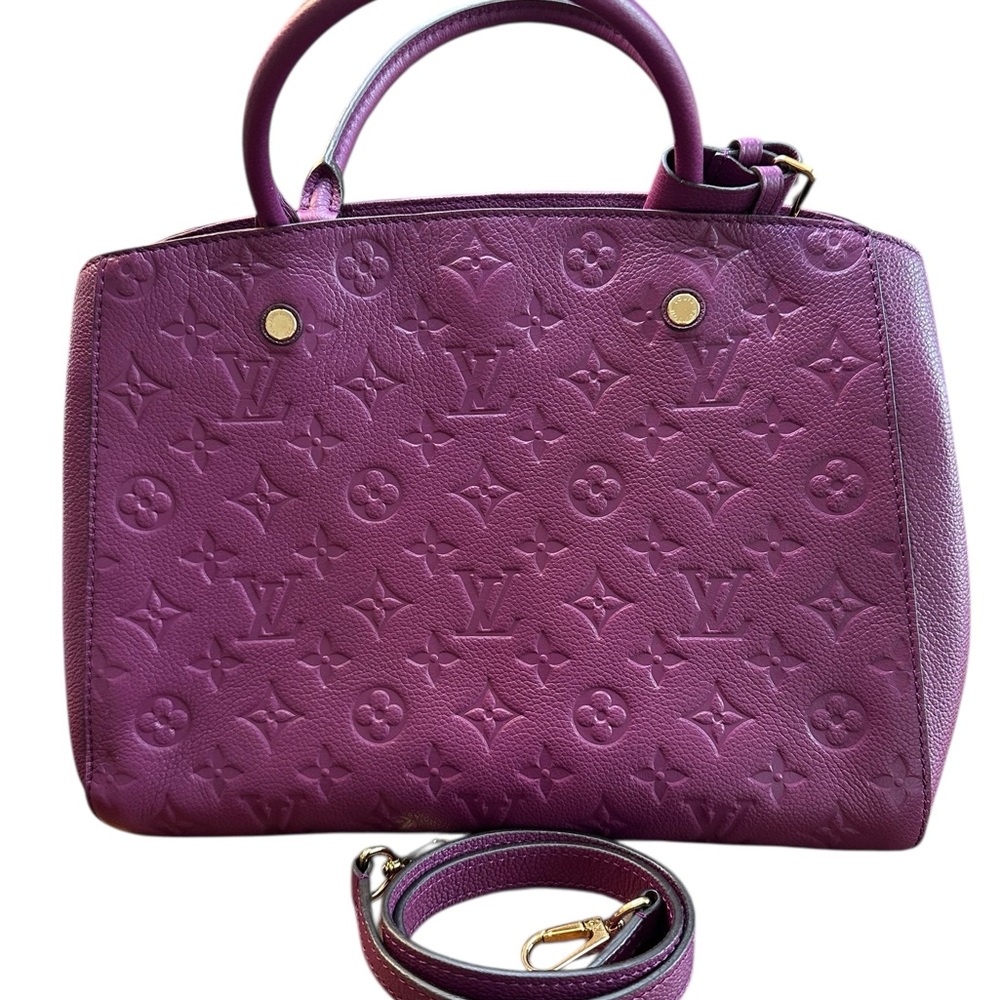Louis Vuitton Montaigne Amethyst Monogram Empreinte Leather MM - Picture 5 of 13